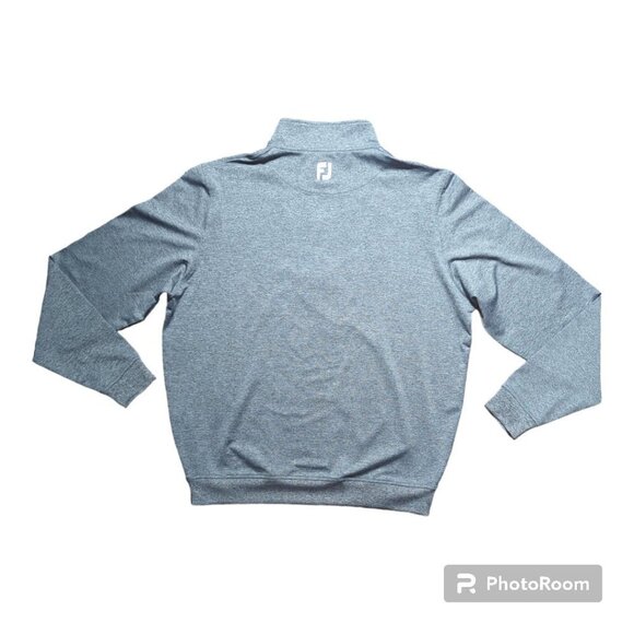 FootJoy Half Zip Men's Pullover with Zipper Color Heather Gray Size M - Picture 2 of 8